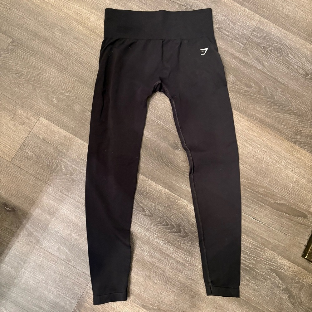 Gymshark Womens Black Athletic Work Out Running Leggings